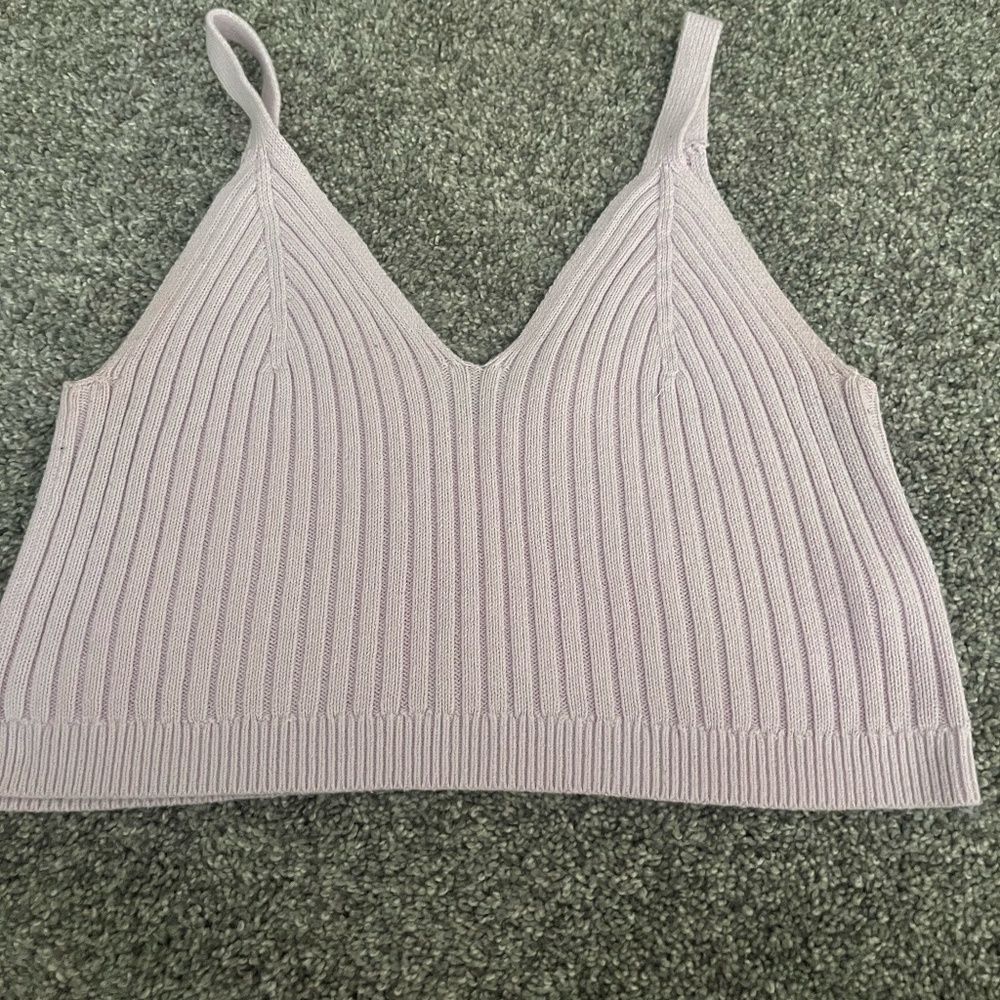 Aerie Cropped Ribbed Tank